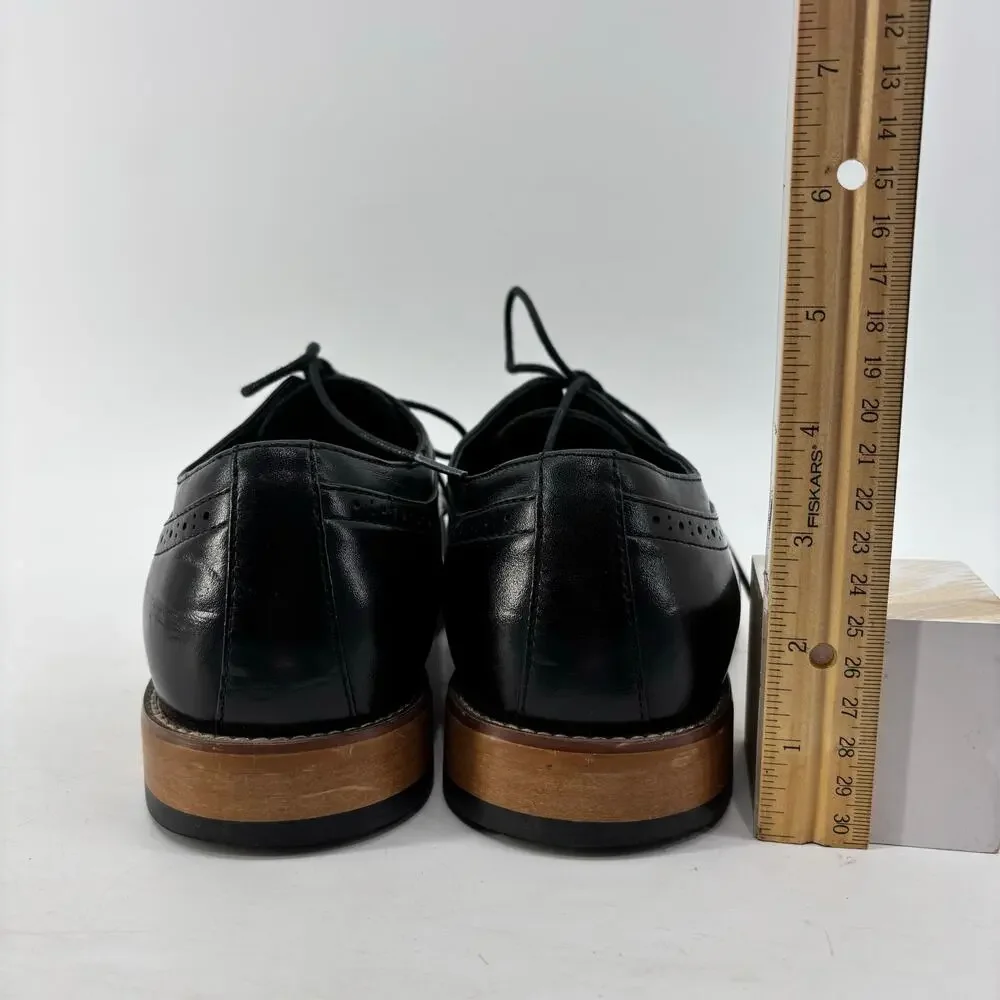 Stacy Adams Size 10 Mens Black Oxford Lace Up Dress Shoe Career